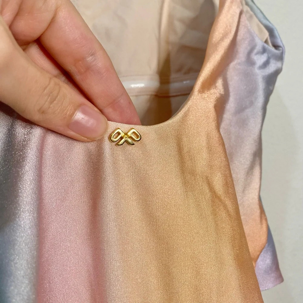 NWT PQ Swim Golden Hour Scoop One Piece Multicolor Swimsuit - Picture 9 of 11
